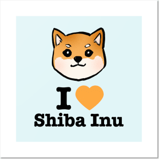 I love Shiba Inu <3 Posters and Art